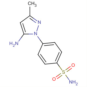 4-(5-氨基-3-甲基吡唑-1-基)苯磺酰胺结构式_103038-27-3结构式
