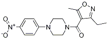 (3-乙基-5-甲基-4-异噁唑基)[4-(4-硝基苯基)-1-哌嗪基]-甲酮结构式_1031179-46-0结构式