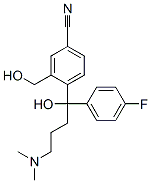 4-[4-(Dimethylamino)-1-(4-fluorophenyl)-1-hydroxybutyl]-3-(hydroxymethyl)benzonitrile Structure,103146-25-4Structure