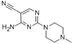 4-氨基-2-(4-甲基-1-哌嗪)-5-嘧啶甲腈结构式_103151-40-2结构式