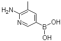 6-氨基-5-甲基吡啶-3-硼酸结构式_1032759-01-5结构式
