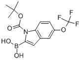 1-(叔丁氧基羰基)-5-(三氟甲氧基)吲哚-2-硼酸结构式_1034566-16-9结构式
