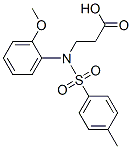 3-{(2-甲氧基苯基)[(4-甲基苯基)磺酰基]氨基}丙酸结构式_103687-96-3结构式