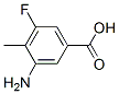 3-氨基-5-氟-4-甲基苯甲酸结构式_103877-75-4结构式
