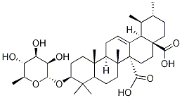 3-O-alpha-L-鼠李吡喃糖甙奎诺酸结构式_104055-76-7结构式