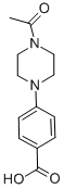 4-(4-乙酰基哌嗪-1-基)苯甲酸结构式_104080-55-9结构式