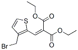 2-((3-(溴甲基)噻吩-2-基)亚甲基)丙二酸二乙酯结构式_104085-30-5结构式