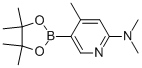 6-二甲基氨基-4-甲基吡啶-3-硼酸频那醇酯结构式_1046862-09-2结构式