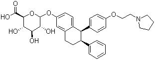 葡萄糖苷酸拉索昔芬结构式_1048953-95-2结构式