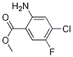 2-氨基-4-氯-5-氟-苯甲酸甲酯结构式_104901-79-3结构式