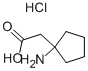 (1-氨基环戊基)乙酸盐酸盐结构式_1049720-85-5结构式