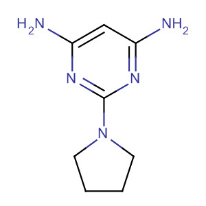2-(1-吡咯烷)-4,6-嘧啶二胺结构式_104990-33-2结构式