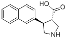 (3S,4R)-4-(naphthalen-2-yl)pyrrolidine-3-carboxylic acid Structure,1049978-40-6Structure