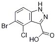 5-Bromo-4-chloro-1h-indazole-3-carboxylic acid Structure,10502-50-8Structure