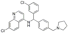 7-氯-N-[(3-氯苯基)[4-(1-吡咯烷甲基)苯基]甲基]-4-喹啉胺结构式_1050526-88-9结构式