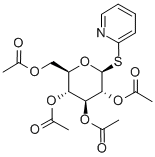 2-吡啶-2,3,4,6-四-O-乙酰基-1-硫代-β-D-吡喃葡萄糖苷结构式_105120-89-6结构式