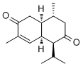 (1S,4R,4AS,8AR)-1,3,4,4A,5,8A-六氢-4,7-二甲基-1-(1-甲基乙基)-2,6-萘二酮结构式_105181-06-4结构式