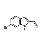 6-溴-1H-吲哚-2-羧醛结构式_105191-12-6结构式