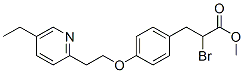 2-溴-3-[4-[2-(5-乙基-2-吡啶基)乙氧基]苯基]丙酸甲酯结构式_105355-25-7结构式