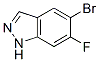 5-Bromo-6-fluoro-1H-indazole Structure,105391-70-6Structure