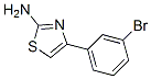 4-(3-溴苯基)噻唑-2-胺结构式_105512-81-0结构式