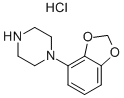 1-(苯并[d][1,3]二氧代l-4-基)哌嗪盐酸盐结构式_105684-23-9结构式