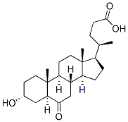 3-Alpha-羟基-6-氧代-5-alpha-24-胆烷酸结构式_10573-17-8结构式