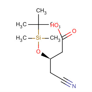 (R)-3-(叔丁基二甲基甲硅烷基氧基)-4-氰基丁酸结构式_105876-28-6结构式