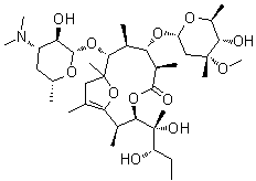 伪红霉素A烯醇醚结构式_105882-69-7结构式