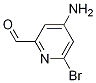 6-溴-4-氨基吡啶-2-甲醛结构式_1060809-66-6结构式