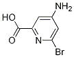 4-氨基-6-溴-2-吡啶羧酸结构式_1060811-27-9结构式