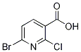 6-Bromo-2-chloronicotinic acid Structure,1060815-67-9Structure