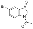 1-乙酰基-5-溴-3-吲哚酮结构式_106698-07-1结构式