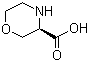 (3R)-3-吗啉羧酸结构式_106825-81-4结构式