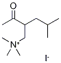 (2-乙酰基-4-甲基戊基)三甲基碘化铵结构式_1069-62-1结构式