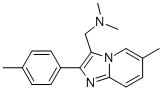 N,N-二甲基-1-(6-甲基-2-(对甲苯)咪唑并[1,2-a]吡啶-3-基)甲胺结构式_106961-33-5结构式