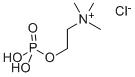 Trimethyl-(2-phosphonooxyethyl)azanium chloride Structure,107-73-3Structure