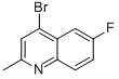 4-Bromo-6-fluoro-2-methylquinoline Structure,1070879-47-8Structure