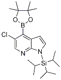 5-氯-4-(4,4,5,5-四甲基-[1,3,2]二噁硼烷-2-基)-1-三异丙基锡-1H-吡咯并[2,3-b]吡啶结构式_1072152-34-1结构式