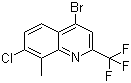 4-Bromo-7-chloro-8-methyl-2-(trifluoromethyl)quinoline Structure,1072944-67-2Structure