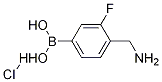 4-(氨基甲基)-3-氟苯硼酸盐酸盐结构式_1072946-45-2结构式