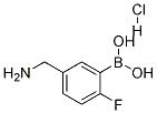 5-(氨基甲基)-2-氟苯硼酸盐酸盐结构式_1072946-46-3结构式
