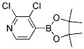 Pyridine, 2,3-dichloro-4-(4,4,5,5-tetramethyl-1,3,2-dioxaborolan-2-yl)- Structure,1073353-78-2Structure