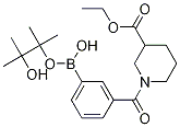 3-[3-(乙氧基羰基)哌啶-1-羰基]苯硼酸频那醇酯结构式_1073355-04-0结构式