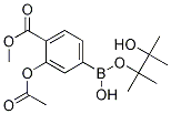 3-乙酰氧基-4-甲氧基羰基苯硼酸频那醇酯结构式_1073355-18-6结构式