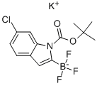 1-Boc-6-氯吲哚-2-三氟硼酸钾结构式_1073468-33-3结构式