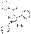 (5-氨基-1,4-二苯基-1H-吡唑-3-基)(哌啶-1-基)甲酮结构式_1076197-32-4结构式