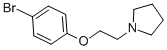 4-[2-Pyrrolidinoethoxy]phenyl bromide Structure,1081-73-8Structure