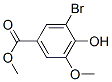 3-Bromo-4-hydroxy-5-methoxy-benzoic acid methyl ester Structure,108249-43-0Structure
