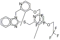 N-[3-甲基-4-(2,2,2-三氟乙氧基)-2-吡啶]甲基兰索拉唑硫化物结构式_1083100-27-9结构式